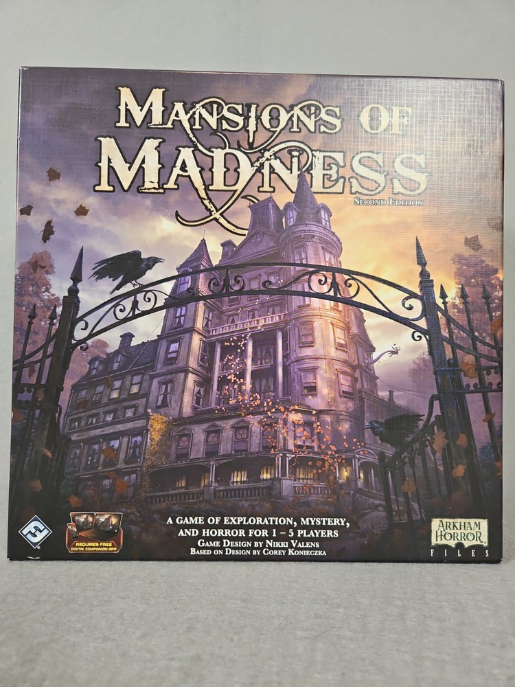 Mansion of Madness,2nd Edition Board Game, Fantasy Flight Games Complete