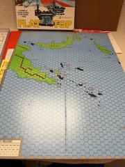 Avalon Hill Flat Top 1981 WWII Carrier Battles UNPUNCHED Complete Game 8930