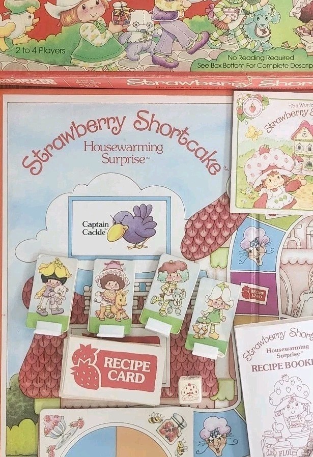 Vintage Strawberry Shortcake Housewarming Surprise Board Game 1983 Complete