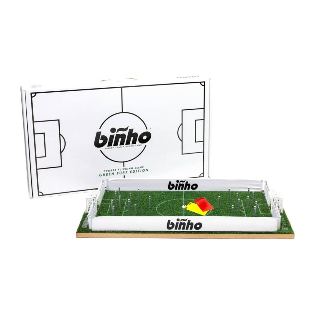 Binho Board Classic 2 Player Game with Turf Green Grass Material for Parties