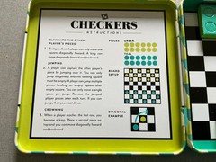 Magnetic Checkers Travel Size Mini Game in Metal Tin – Compact Portable Set