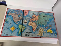 Vintage 1953 Milton Bradley Pirate and Traveler Board Game 4563-D Complete Game