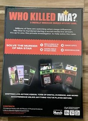 Game: WHO KILLED MIA? A Digitally Immersive Murder Mystery. NEW IN SEALED BOX