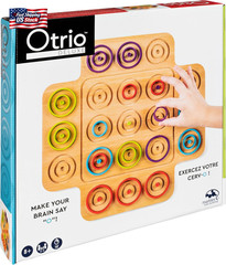 Spin Master Games, Otrio Wood Strategy Game, Interactive Puzzle Game, STEM Activ