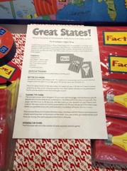 GREAT STATES! UNITED STATES BOARD GAME 300 QUESTION CARDS FAMILY GAME AGE 7+