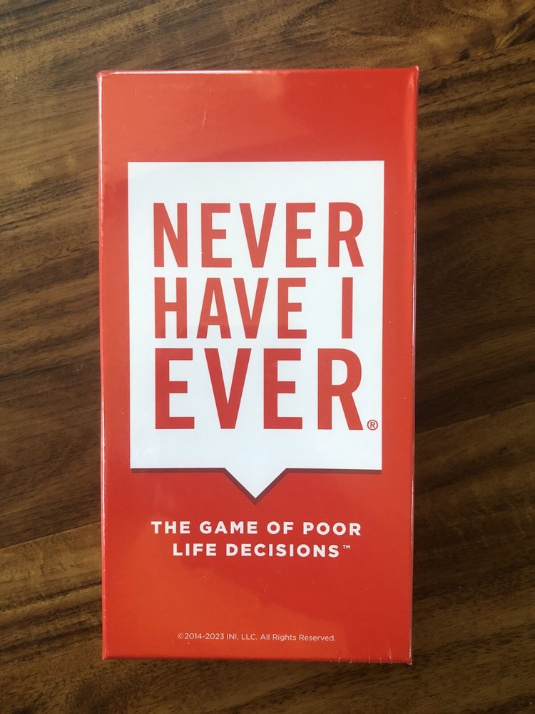 Never Have I Ever Party Card Poor Life Decisions Game Classic Edition Ages 17+