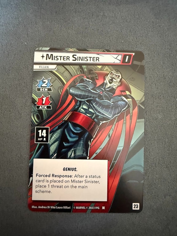 [Marvel Champions LCG] Mister Sinister(Villain) – NeXt Evolution Promo Card – NM