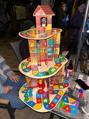 Oops & Downs Firehouse Full of Fun Board Game 1992 Mattel Missing 1 Piece (tube)