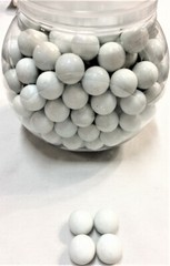 1″ INCH 25mm 2 LBS POUND Opaque WHITE Solid Glass Marbles Free Shipping Priority