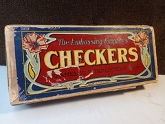 The Embossing Company Checkers Corona 1/18″ Full Set Vintage (Over 80years Old)