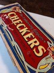 The Embossing Company Checkers Corona 1/18″ Full Set Vintage (Over 80years Old)
