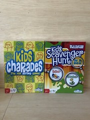 1-Kids Charades by Outset Media Ages 6+ & 1-kids Scavenger Hunt -Sealed Games