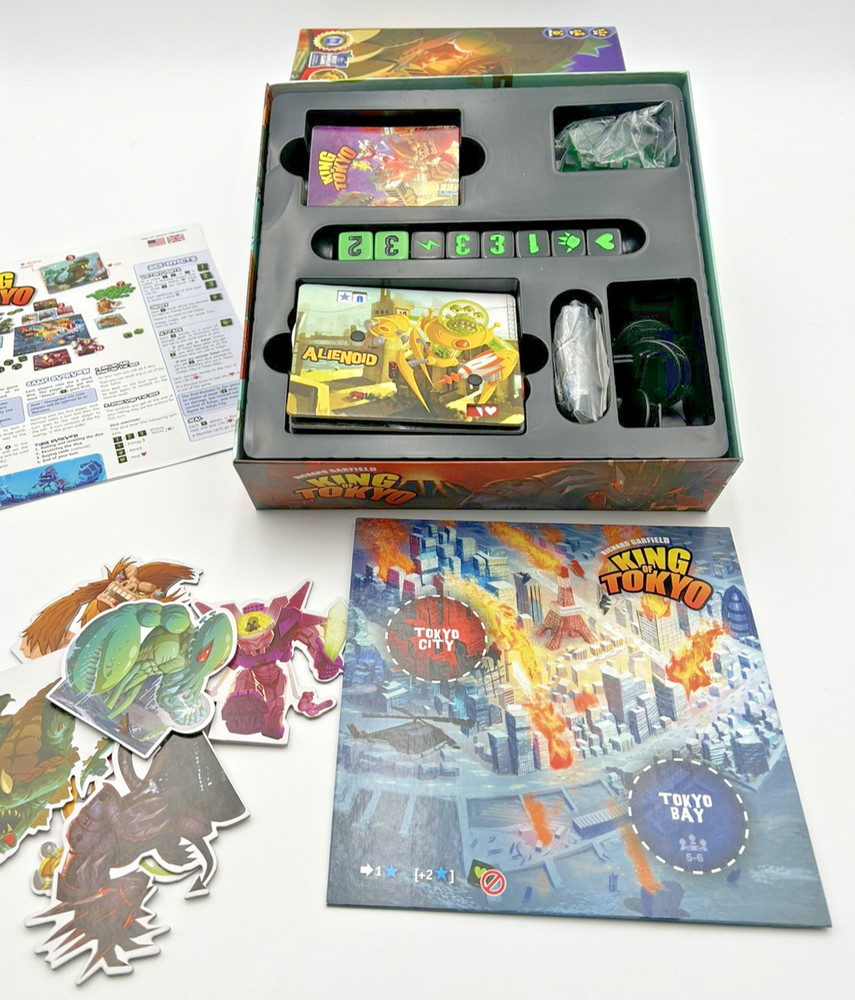 Richard Garfield King of Tokyo Board Game Open Box Excellent Condition Complete