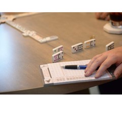 Mexican Train Score Pads Chicken Foot Dominoes Game 100 Sheets 8.25″ x 5.5″