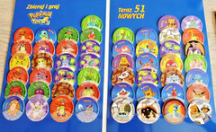 Polish Version Pokemon Tazos Set 1 (Complete 51/51) + Album (See the photos)