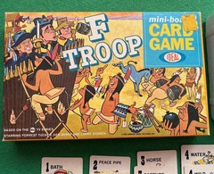 VINTAGE 1965 F TROOP MINI-BOARD CARD GAME, ABC TV Ideal 43 cards nice shape