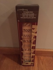 Classic Games Tumbling Tower Game 72pc Wooden Stacking Blocks Factory Sealed NIB