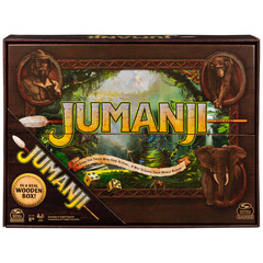 Jumanji the Game Real Wooden Box Edition of the Classic Adventure Board Game