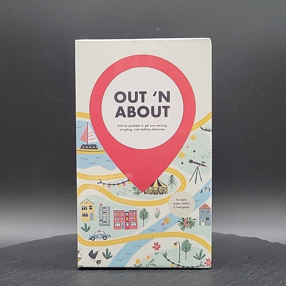 OUT ‘N ABOUT Travel Activity Prompts Card Deck for Family Road Trips Couples