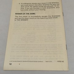 Instructions Manual Superstition Milton Bradley 1977 Board Game Replacement