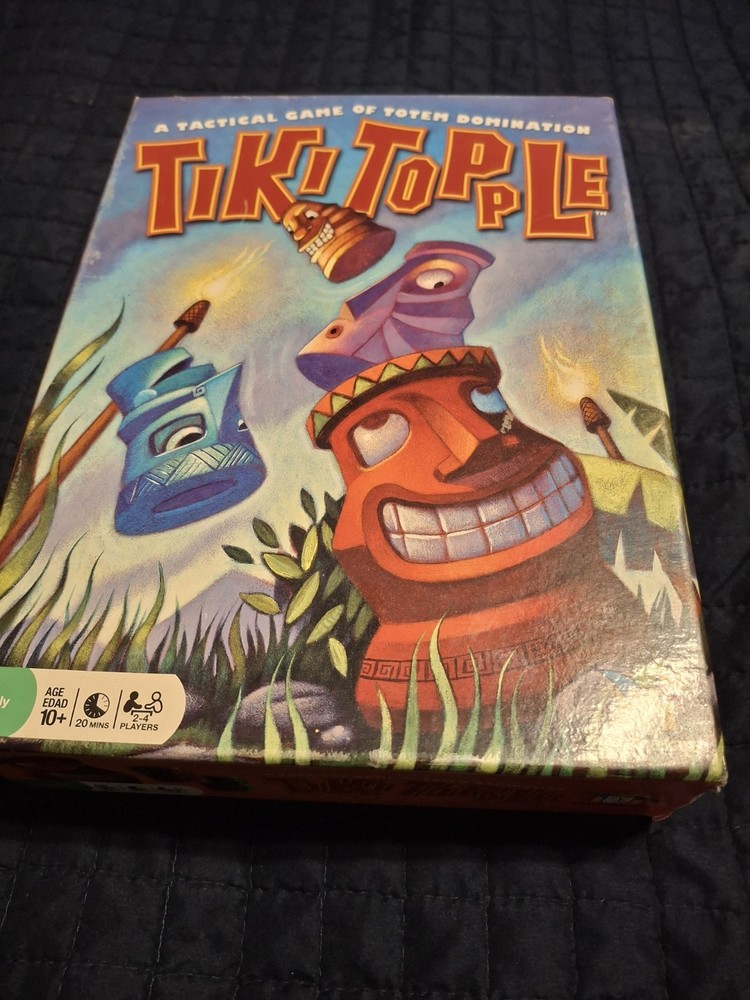 Tiki Topple Board Game from Gamewright 2008 Complete