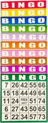 Bingo Paper Game Cards – 1000 Sheets – 4″X4″ Disposable Cards- Ideal