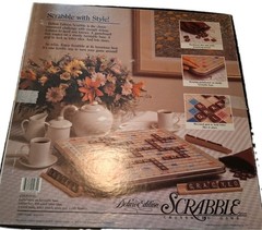 VTG 1989 Scrabble Deluxe Turntable Edition Milton Bradley 4034 All 100 Tiles