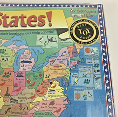 Great States Board Game Homeschool United States Map Geography Learning 1999 New
