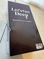 Lets Get Deep Questions For Couples Game, Card Game
