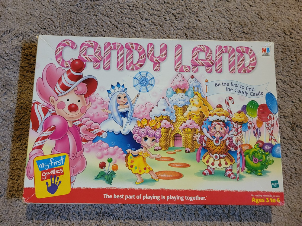 Candy Land Board Game 1999. Incomplete. Missing 1 Card.