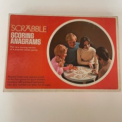 Scrabble Scoring Anagrams Game Vintage 1975 By Selchow & Richter Co Complete