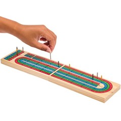 Cribbage Board Game Set w/Storage – Fun Table Game with Wooden Board for Adul…