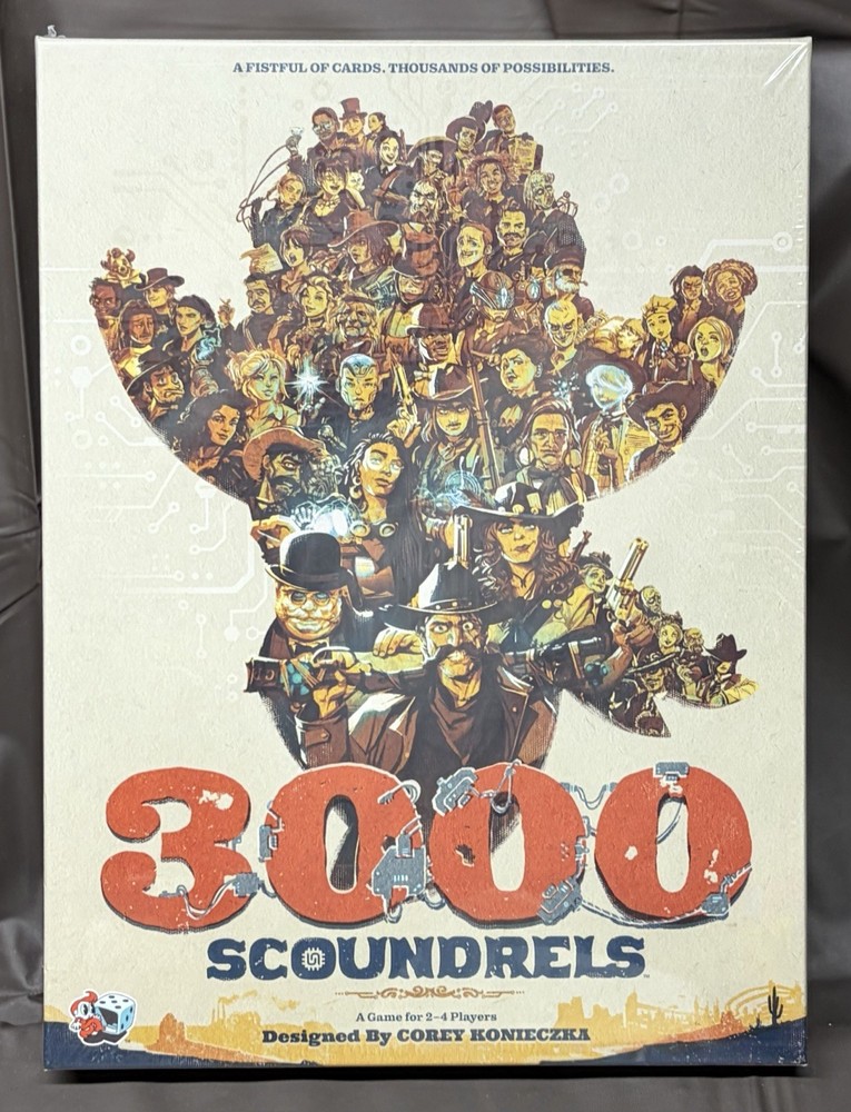 3000 Scoundrels Board Game – Wild West Strategy Game for 2-4 Players, Ages 12+