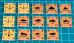 PanzerBlitz Unofficial guide counters set (of 108), for Avalon Hill Panzer Blitz