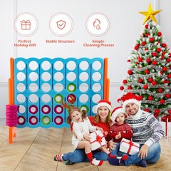 Jumbo 4-to-Score 4 in A Row Giant Game Set Indoor Outdoor Kids Adults Family Fun