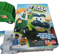 Goliath Trash Stash Game Garbage Truck Kids Family Action Board Game Nice!