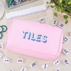Empty Mahjong Bag Thickened American Mahjong Tiles Bag with Zipper Storage Po…