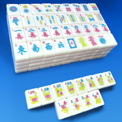 American Mini Mahjong Set 166 Mahjong Tiles 0.9-Inch American Mahjong Game Pink