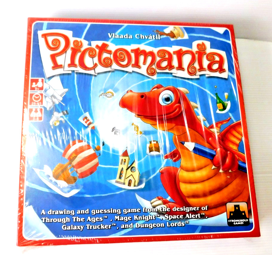 PICTOMANIA Drawing Game 2014 Stronghold Games Drawing Guessing Game BRAND NEW