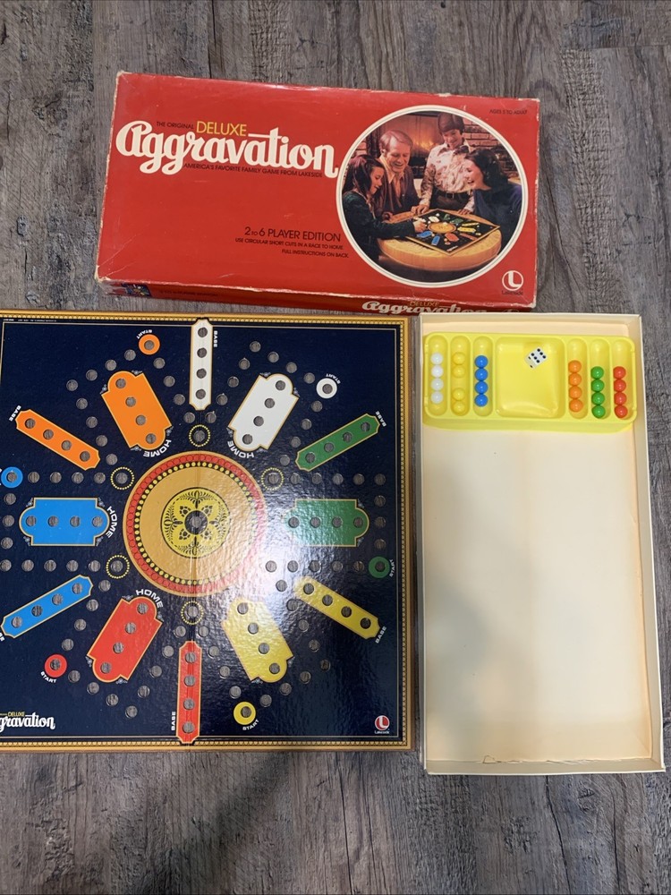 Lakeside Vintage Deluxe Aggravation Board Game (8321)