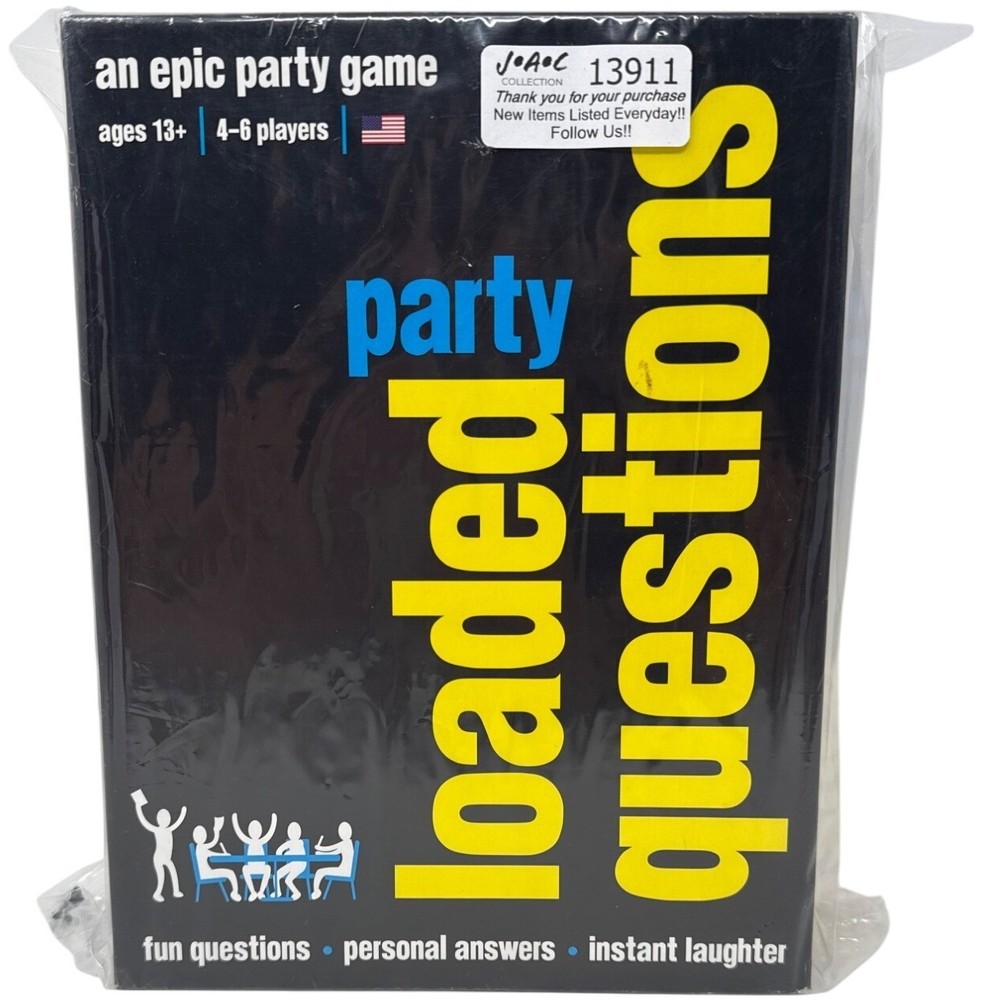 Loaded Questions Party Game Ages 13+ 4-6 Players