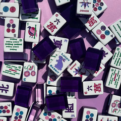 Premium American Mahjong Set 160pcs – Lucky Purple