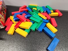UNO Stacko Block Tower Game 1994 No Dice (Otherwise Complete) Vintage Mattel