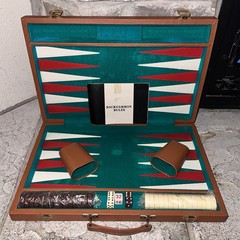 Vintage Backgammon 24×19” Tournament Folding Board Game Professional