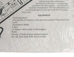 1989 Cityopoly San FranciscoOpoly Monopoly Style Game Night Board SEALED VTGE