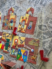 Oops & Downs Firehouse Full of Fun Board Game 1992 Mattel Missing 1 Piece (tube)