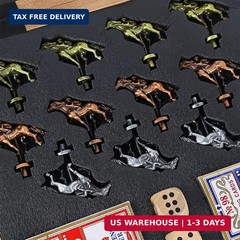 Glintoper Large 21″ Horse Racing Game, Horse Race Board Games with 11 Luxury Met