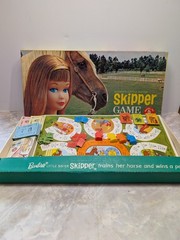 Vintage 1964 Mattel Barbies Little Sister Trains Her Horse Board Game