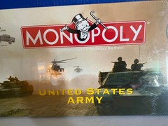 NEW United States US Army Edition Monopoly 2002 Hasbro Board Game Pieces Sealed