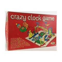 Ideal Boardgame Crazy Clock Game Box Fair/VG+